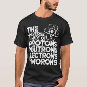 ヴィンテージおもしろい物理ジョークデザイン宇宙は Tシャツ