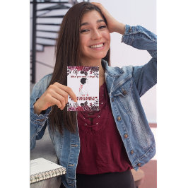 ヴィンテージおもしろい皮肉なラインアートウーマン ポストカード