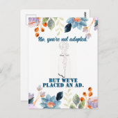 ヴィンテージおもしろい皮肉ラインアート女性はがき ポストカード (正面/裏面)