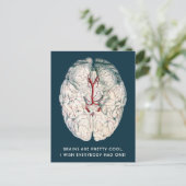 ヴィンテージおもしろい脳「誰もがそれを持っていればいいのに」 ポストカード (スタンド正面)