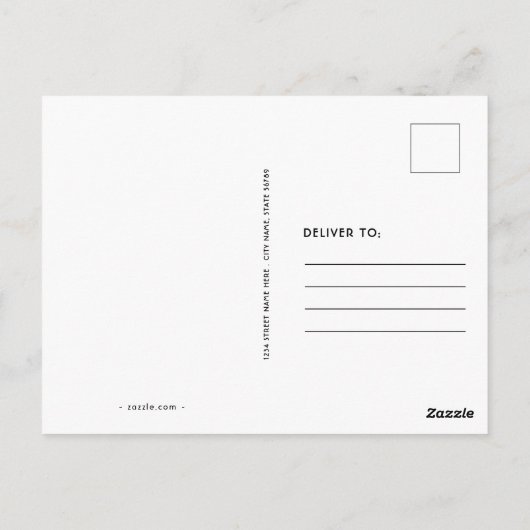 ヴィンテージおもしろい脳「誰もがそれを持っていればいいのに」 ポストカード (裏面)