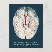 ヴィンテージおもしろい脳「誰もがそれを持っていればいいのに」 ポストカード (正面)