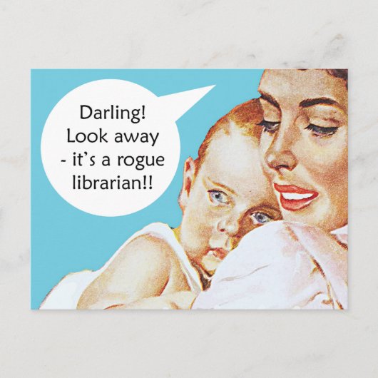 ヴィンテージおもしろい葉書 ポストカード (正面)