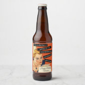 ヴィンテージおもしろい誕生日の吹アウトキャンドル ビールラベル (正面)