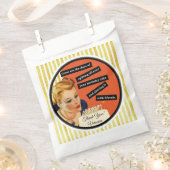 ヴィンテージおもしろい誕生日ガール吹ズアウトキャンドル フェイバーバッグ (クリップ留めされた状態)