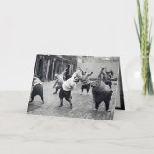 ヴィンテージおもしろい運動 サンキューカード (正面)