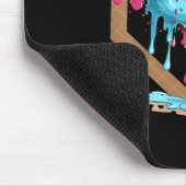 ヴィンテージおもしろい野球アイスクリームドリップ野球 マウスパッド (コーナー)