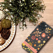 ヴィンテージおもしろい離れフローラトレンディー名の表示 Case-Mate iPhoneケース