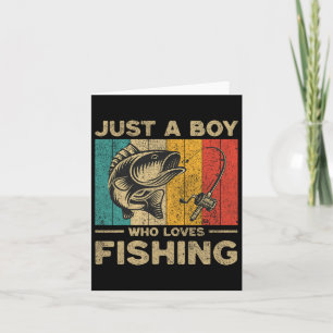 ヴィンテージおもしろい魚釣りジョークボーイズフィッシャーマンBフィッシュ カード