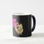 ヴィンテージおもしろい麻雀の女王 モーフィングマグカップ (正面右)