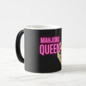 ヴィンテージおもしろい麻雀の女王 モーフィングマグカップ (正面左)