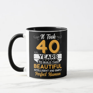 ヴィンテージおもしろい40歳ようやく40歳  マグカップ