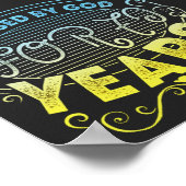 ヴィンテージおもしろい70歳ことわざ引用文 ポスター (角)