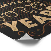 ヴィンテージおもしろい70歳ことわざ引用文 ポスター (角)