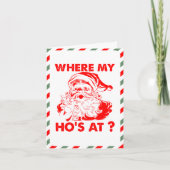 ヴィンテージおもしろい | 「どこに行くの?」 シーズンカード (正面)