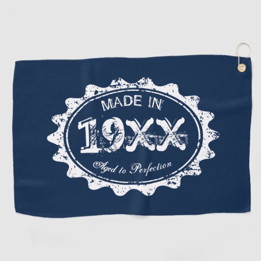 ヴィンテージおもしろい·ゴルフ·タオ男性へルの贈り物誕生日 ゴルフタオル (横)