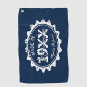 ヴィンテージおもしろい·ゴルフ·タオ男性へルの贈り物誕生日 ゴルフタオル (正面)