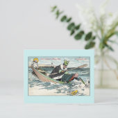 ヴィンテージおもしろい・シーサイド・ユーモア・ハッピー・デイ ポストカード (スタンド正面)