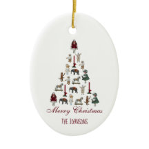 ヴィンテージおもちゃクリスマスツリーレッドスクリプトフォトセラ