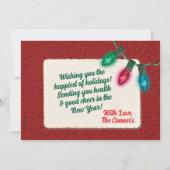 ヴィンテージおもちゃクリスマスフォトカード 招待状 (裏面)