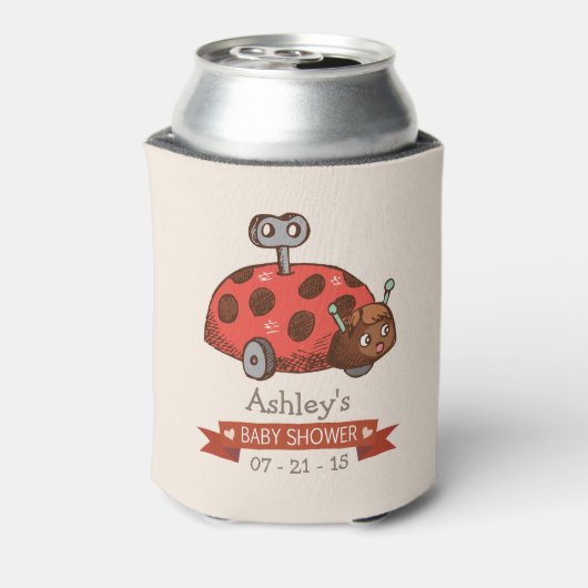 ヴィンテージおもちゃラディバグ赤ちゃんシャワー 缶クーラー (缶裏面)