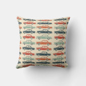 ヴィンテージおもちゃ車シームレスパターン クッション (裏面)