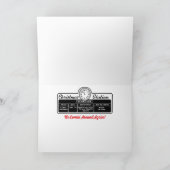 ヴィンテージおもちゃ鉄道模型クリスマスカード シーズンカード (内部)