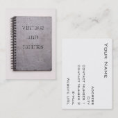 ヴィンテージおよび利害性名刺 名刺 (正面/裏面)