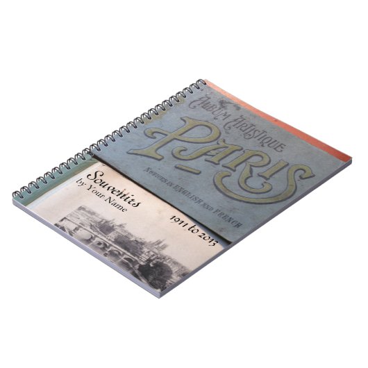 ヴィンテージお土産デパリパーソナライズされたノート3 ノートブック (左側)