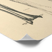 ヴィンテージお尻関節解剖学1880プリント ポスター (角)