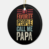 ヴィンテージお気に入りのが私をパパおもしろいと呼ぶ セラミックオーナメント (左)