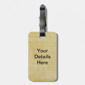 ヴィンテージお洒落でロマンチックなカエル ラゲッジタグ (裏面縦)