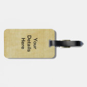 ヴィンテージお洒落でロマンチックなカエル ラゲッジタグ (裏面横)