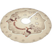 ヴィンテージお洒落のチャラチャラ ブラッシュドポリエステルツリースカート (アングル)