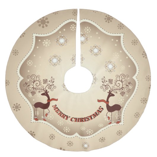 ヴィンテージお洒落のチャラチャラ ブラッシュドポリエステルツリースカート (正面)