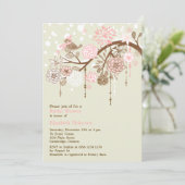 ヴィンテージお洒落のブライダルシャワー招待 招待状 (スタンド正面)