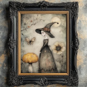 ヴィンテージお洒落の魔女とキノコの切り離し 薄葉紙