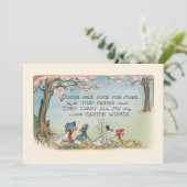 ヴィンテージお洒落イースターダックファミリー シーズンカード (スタンド正面)