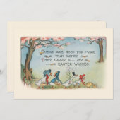 ヴィンテージお洒落イースターダックファミリー シーズンカード (正面/裏面)