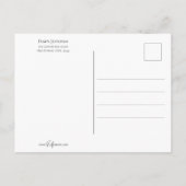 ヴィンテージお洒落イースターバニー ポストカード (裏面)