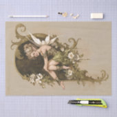 ヴィンテージお洒落ウッドランドフェアリー 薄葉紙 (クラフト)