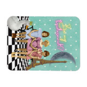 ヴィンテージお洒落キッズの花嫁リクエスト マグネット (横)