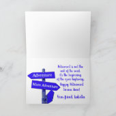 ヴィンテージお洒落キャンパートレーラーハッピーリタイアメント カード (内部)