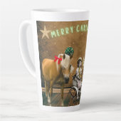 ヴィンテージお洒落クリスマスの願い カフェラテマグ (左アングル)