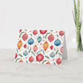 ヴィンテージお洒落クリスマスオーナメント シーズンカード (裏面)