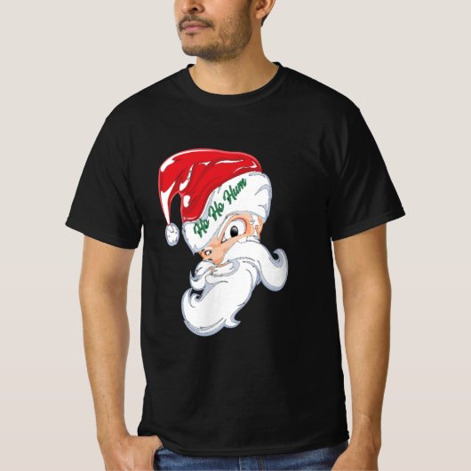 ヴィンテージお洒落クリスマスホーホーホーサンタ Tシャツ (正面)