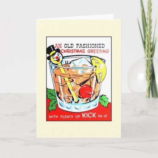 ヴィンテージお洒落グリーティングカード シーズンカード (正面)