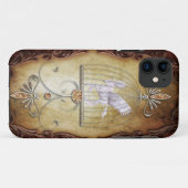 ヴィンテージお洒落ケージユニコーン Case-Mate iPhoneケース (裏面(横))