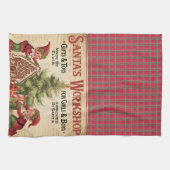 ヴィンテージお洒落サンタ工房 キッチンタオル (横)