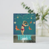 ヴィンテージお洒落ダンサーのアートを変更ありがとう ポストカード (スタンド正面)